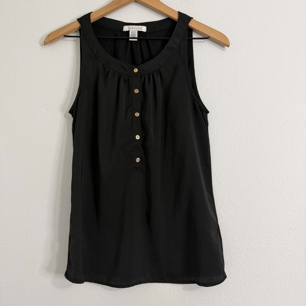 Kenneth‎ Cole Reaction - Silky Mixed Media Blouse
